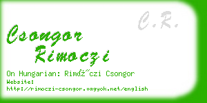 csongor rimoczi business card